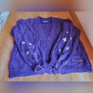 NEW Taylor Swift Speak Now Taylor's Version Purple Star Cardigan XS/SM Small